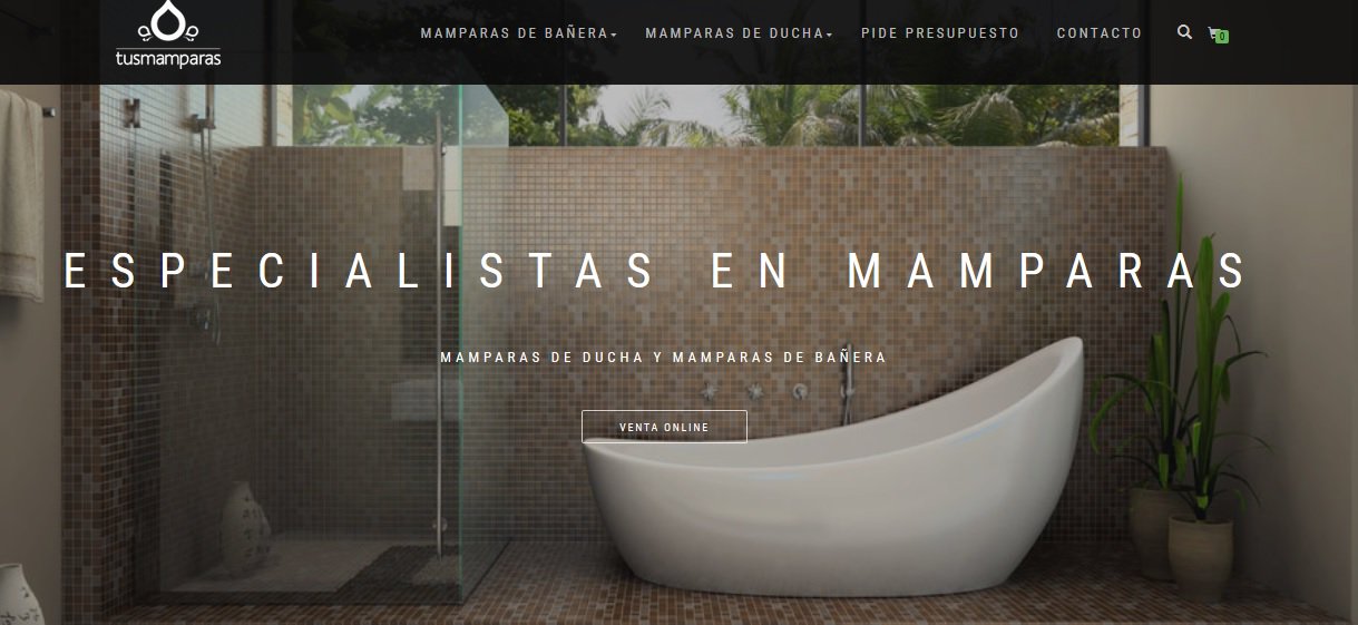 Así es la nueva web de Tusmamparas | Mamparas de ducha