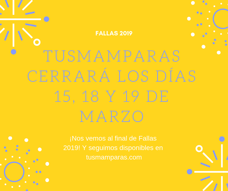 tusmamparas.com horarios en fallas 2019