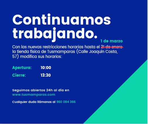 Restricciones de horario hasta el 1 de marzo | Tusmamparas.com