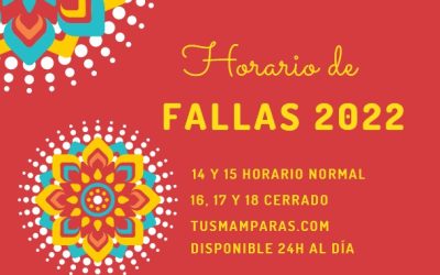 Horarios de Fallas 2022