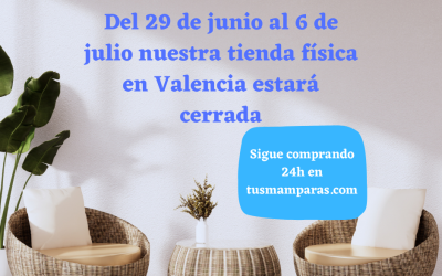 Nuestra tienda física estará cerrada la primera semana de julio