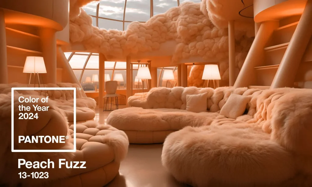 Peach Fuzz es el color Pantone de 2024 tusmsmparas valencia alicante castellon